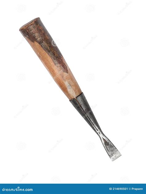Old Rusty Chisel Isolated On A White Background Stock Image Image Of