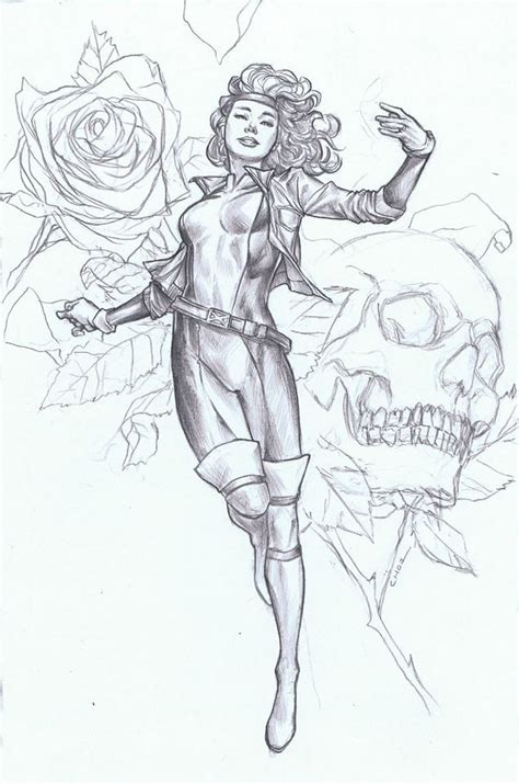 Rogue By Mike Choi Drawing Superheroes Comic Art Character Art