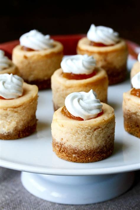 Gently fold in the whipped topping. Peaches and Cream Mini Cheesecakes | Cheesecake recipes ...