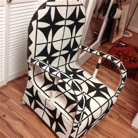 Yoruba African Beaded Arm Chair | Chairish