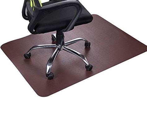 Dark Cherry Office Chair Mat And Under Computer Desk Pad For Hardwood