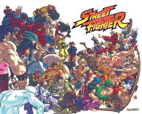 Street Fighter All Cast Poster Comic Art Community Gallery Of Comic Art