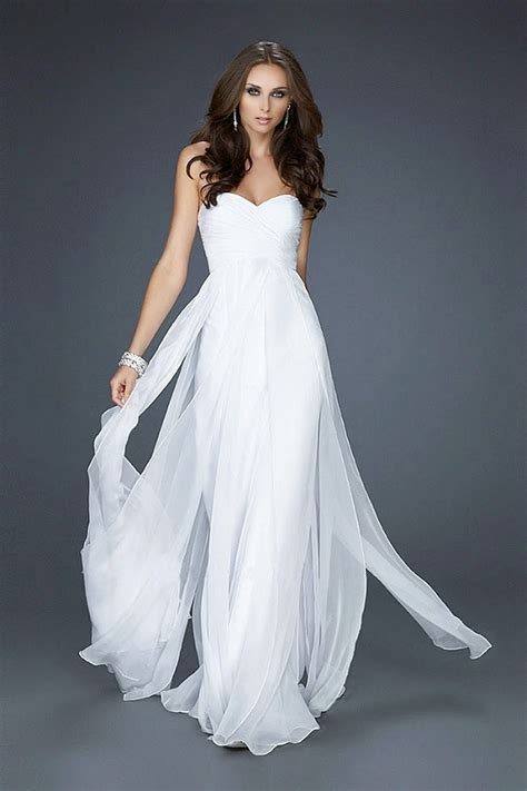 Wedding Fashion Elegant Charming White Formal Dresses For Brides On
