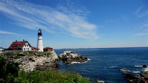Picture I Took Of Portland Maine Outdoor Lighthouse Beach