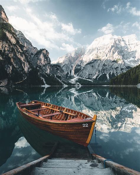22 Lago Di Braies Italy 🚣‍♀️ Sometimes Id Just Love To Buy A Boat