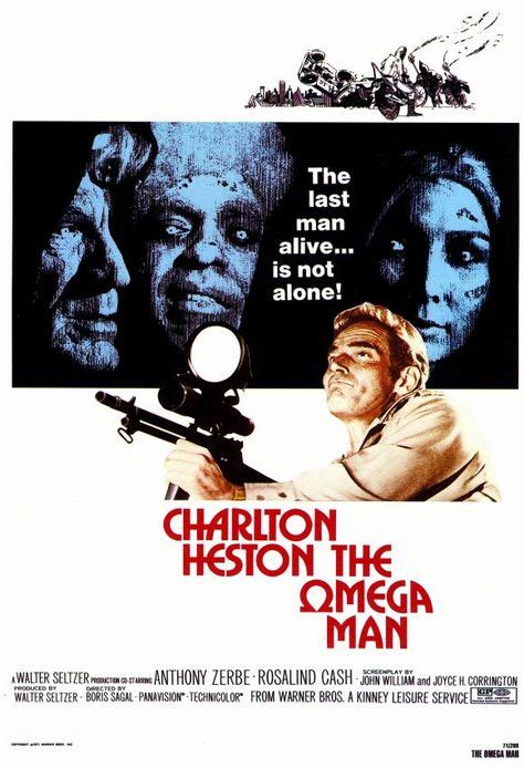 The Omega Man 11x17 Movie Poster 1971 Con Imágenes Horror Movie