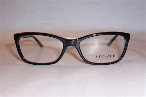 new versace eyeglasses ve 3186 ve3186 gb1 black 52mm authentic ebay