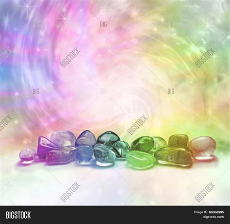 Rainbow Crystals On Image And Photo Free Trial Bigstock