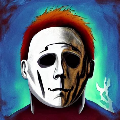 Michael Myers From Halloween Digital Painting Stable Diffusion