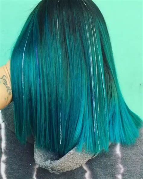 So Much Yes For This Turquoise Sparkly Hair Get The Look With Silver