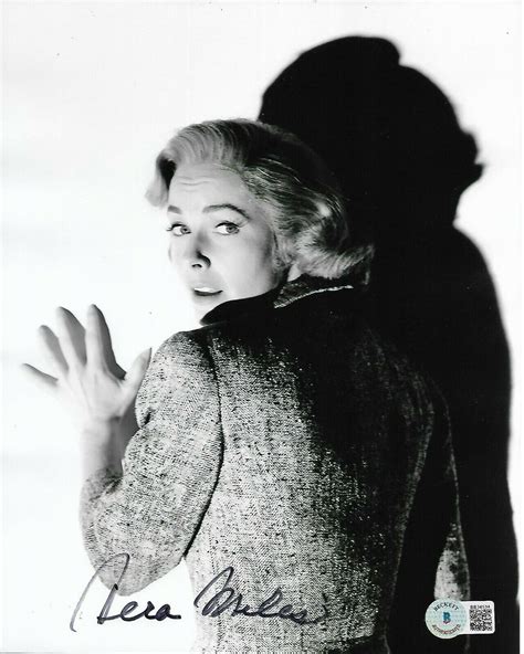 Vera Miles Autographed Signed Alfred Hitchcock Psycho Bas Coa 8x10 Photo Autographia