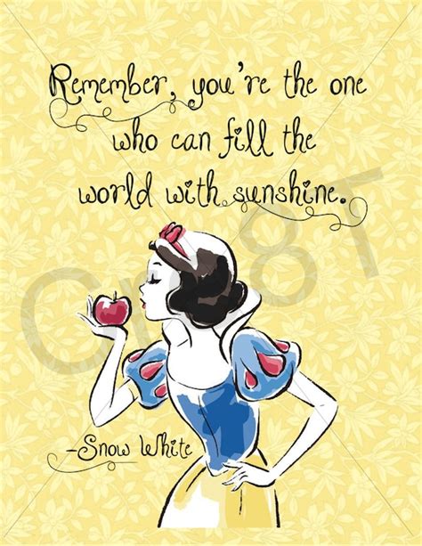 Disney Snow White Movie Quote Print Etsy