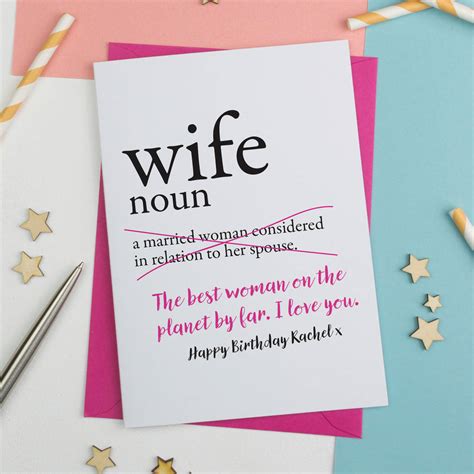 lovely wife birthday greeting card cards love kates birthday card wife card design template