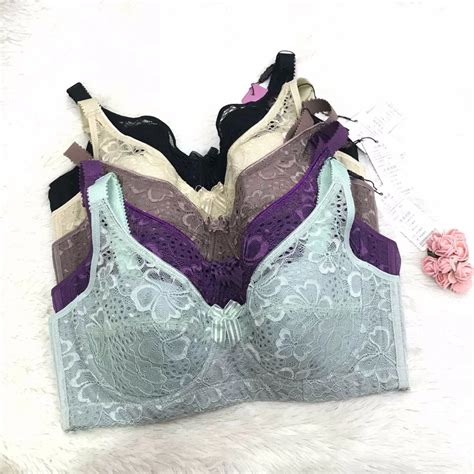New Sexy Lace Lingerie Big Size 36 44cde Bra Thin Cotton Breathable Comfort Underwear Gather
