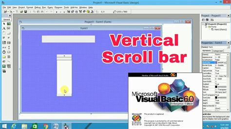 How To Add A Vertical Scrollbar In Visual Basic Visual Basic