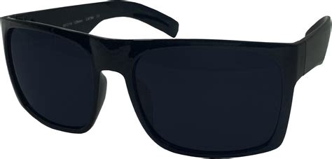 Xl Mens Big Wide Frame Black Sunglasses Extra Large Square 148mm Amazonca Clothing