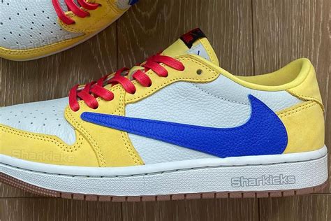 The Travis Scott X Air Jordan 1 Low Canary Yellow Gives Off Laney Vibes Sneaker Freaker