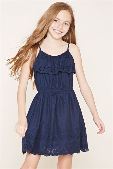 Forever 21 Girls A Woven Cami Dress Featuring Adjustable Straps An