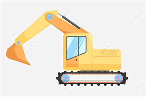 Construction Excavator Clipart Vector Cartoon Construction Vehicle
