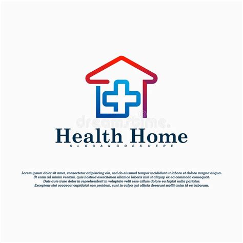 Health Home Logo Icon Design Vector Concept Template Stock Vector