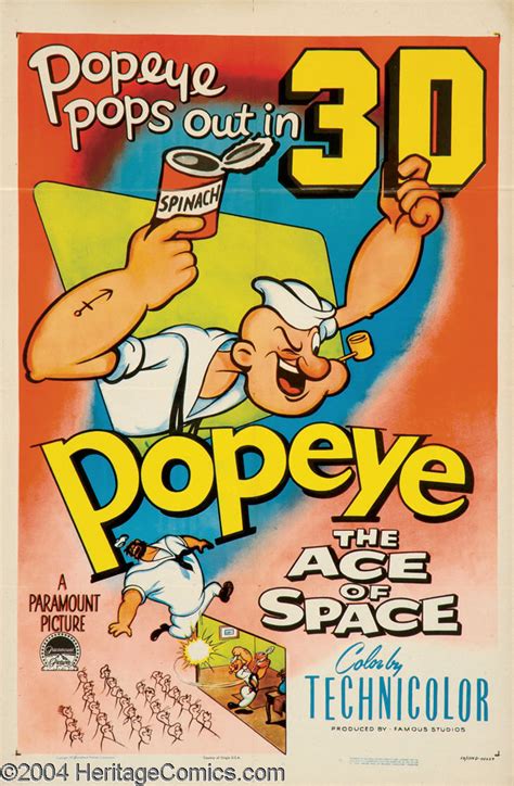 How Much Is Popeye The Ace Of Space Original American One Sheet