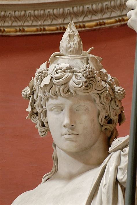 Antinous As Dionysos Osiris Ivy Crown Head Band Cistus And Pine