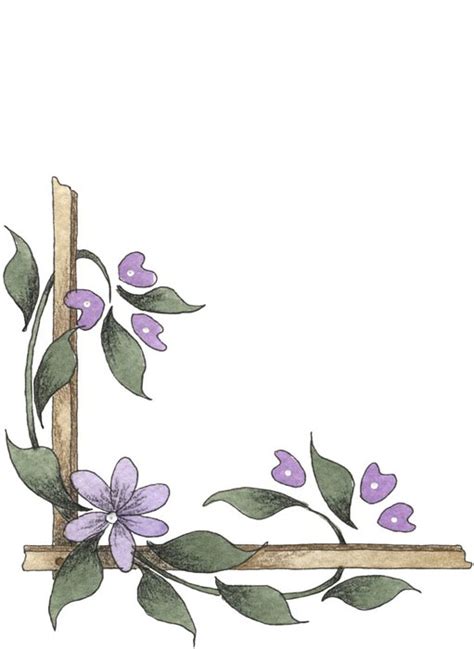 Prepare estas elegantes galletas con una plantilla de hoja. Bordes Decorativos: Bordes decorativos de flores para imprimir