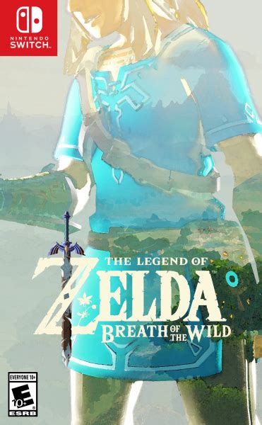 The Legend Of Zelda Breath Of The Wild Wii U Box Art Cover By