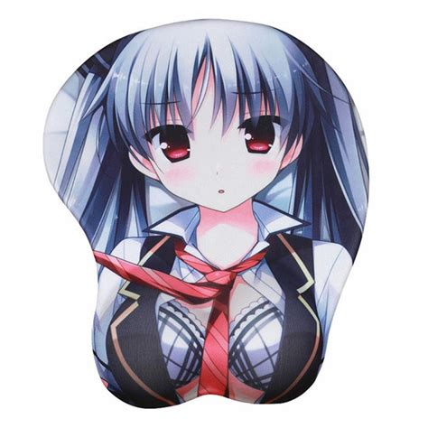 Fffas Anime 3d Mouse Pad Wrist Rest Soft Silica Gel Breast Sexy Hip