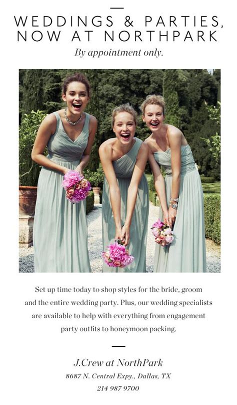 J Crew Weddings And Parties Now Available At J Crew Northpark With
