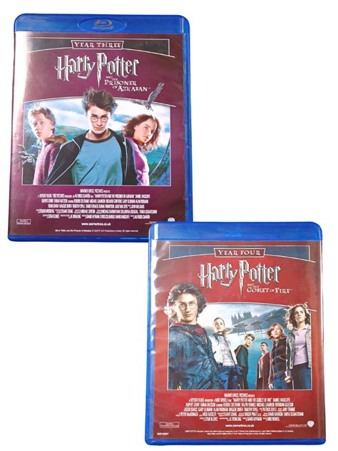 Harry Potter Double Feature Years 3 And 4 Blu Ray 2 Disc Collection Set