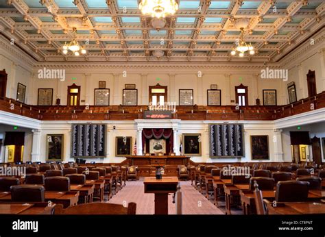 Interior Of Texas House Of Representatives In The State Capital