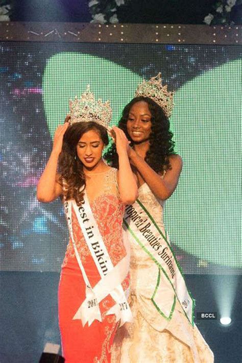 farahnaaz margaret crowned miss tropical beauties suriname 2017