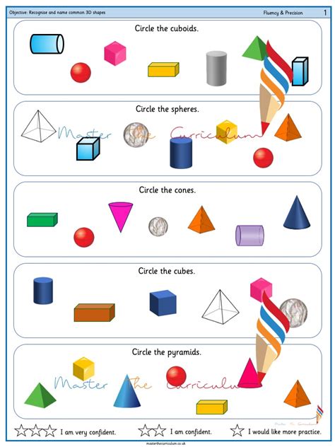 Year 1 Free Geometry Resources Recognise And Name Common 3d Shapes 3