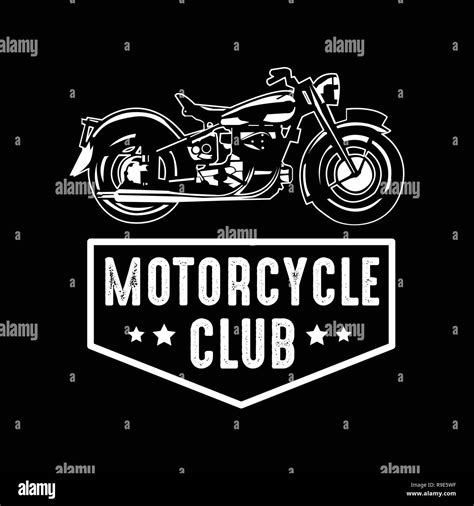 Motorcycle Badge And Logo Good For Print Best Vector Stock Vector