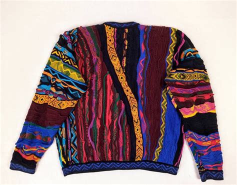 Coogi 80s Vintage Mens Multicolor Cotton Sweater