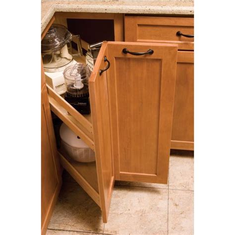 Since we need the pull out trash can to slide in. Corner Trash Cans - Home Designing