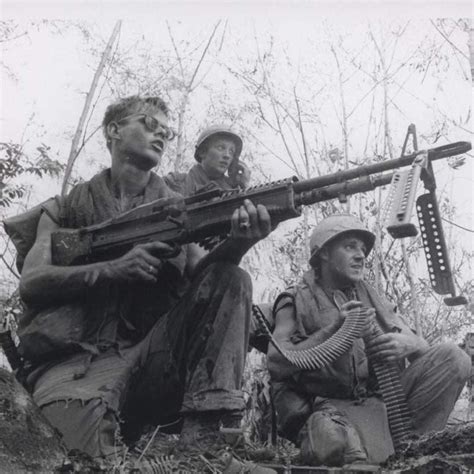 Marines During A Sweep And Clear Operation 13 Miles South Of Da Nang