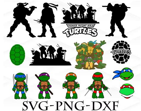 Ninja Turtle Bundle Svg Png Dxf Ninja Turtle Svg Png Dxf Etsy