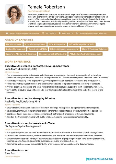 Executive Assistant Resume Examples And Guide For 2022