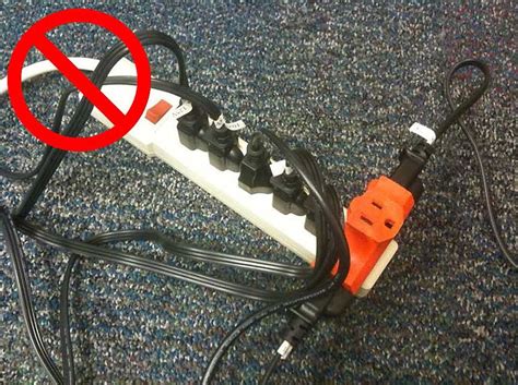 Extension Cord And Power Strip Use Fire Safety Environmental Twu