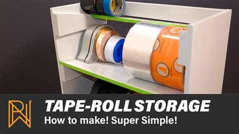 Super Simple Tape Roll Storage Shelves Youtube