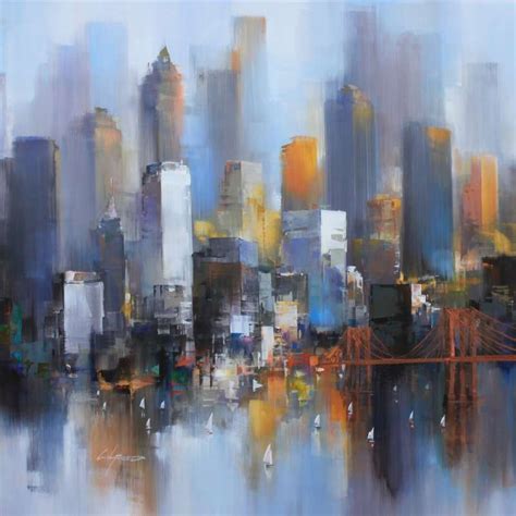 Wilfred Lang 08new York City Painting Abstract Art Painting