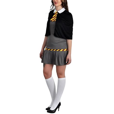 Harry Potter Wizard School Girl School Uniform Women Costume Black Grey