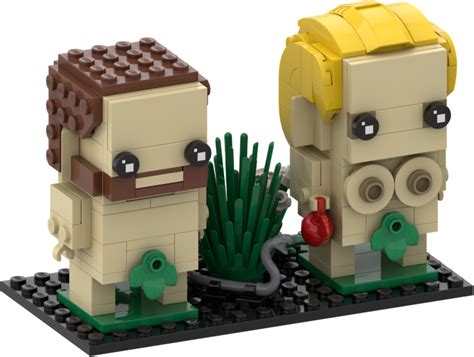 Lego Moc Brickheadz Adam And Eve By Thierry Rebrickable Build