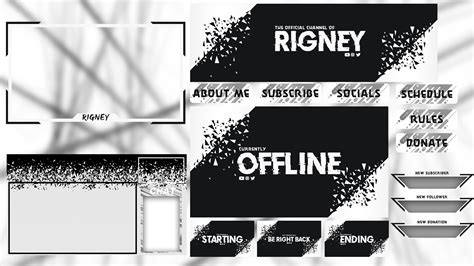 Black And White Twitch Overlay On Behance