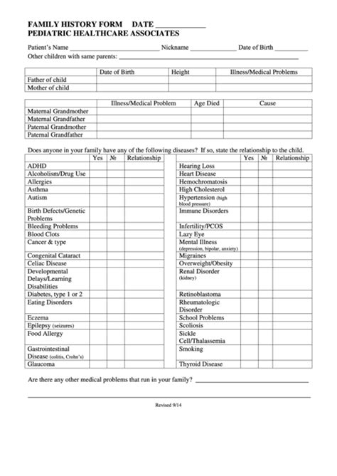 26 Genealogy Forms And Templates Free To Download In Pdf