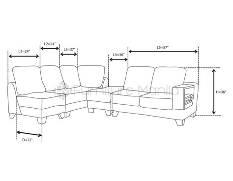 Sofa Measurements In Meters Baci Living Room