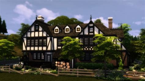Sims 4 5 bedroom house. Tudor Mansion at dw62801 » Sims 4 Updates