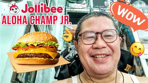 Jollibee Aloha Champ Jr Review Youtube